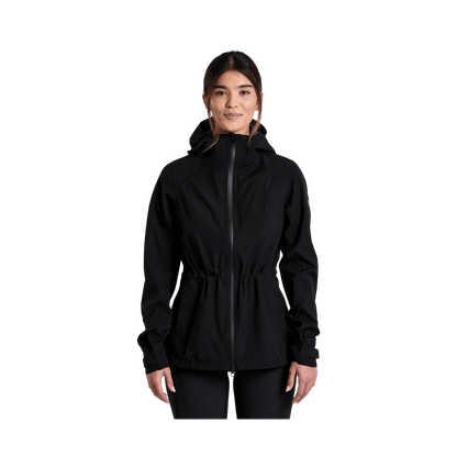KUHL WOMEN'S STRETCH VOYAGR JACKET - BLACKOUT - FRONT VIEW