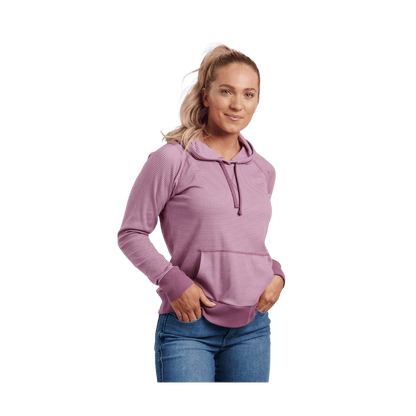 KUHL WOMEN STRIA PULLOVER HOODY - THISTLE - FRONT VIEW