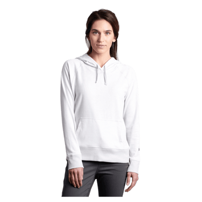KUHL WOMEN'S STRIA PULLOVER HOODY W/ UPF 50+ - MIST - FRONT VIEW