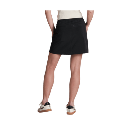 KUHL WOMEN'S VANTAGE SKORT - BLACK - BACK VIEW