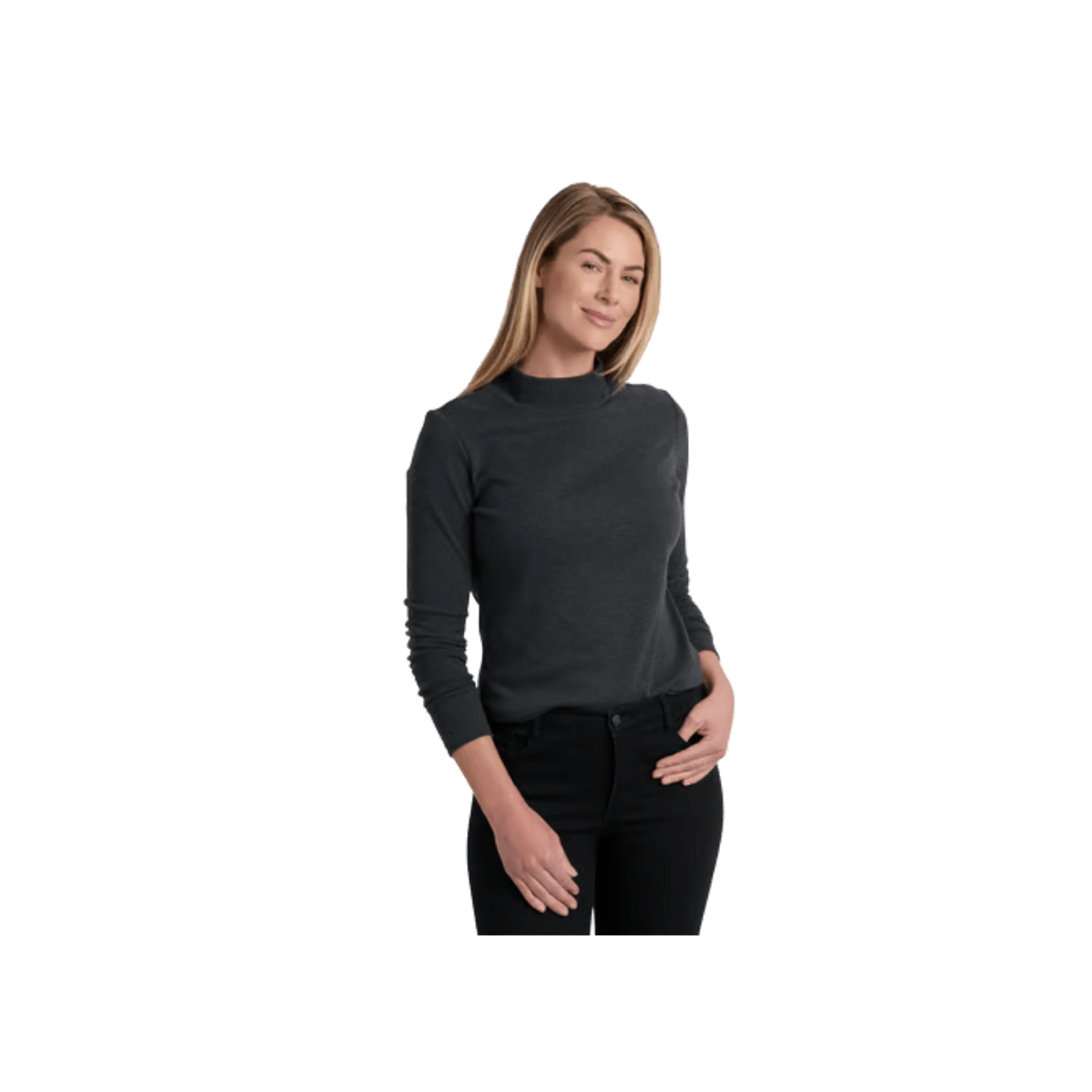 KUHL WOMEN'S VERONICA LONG SLEEVE- CHARCOAL