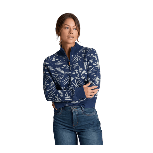 KUHL WOMEN'S VIOLA SWEATER- DEEP PERIWINKLE