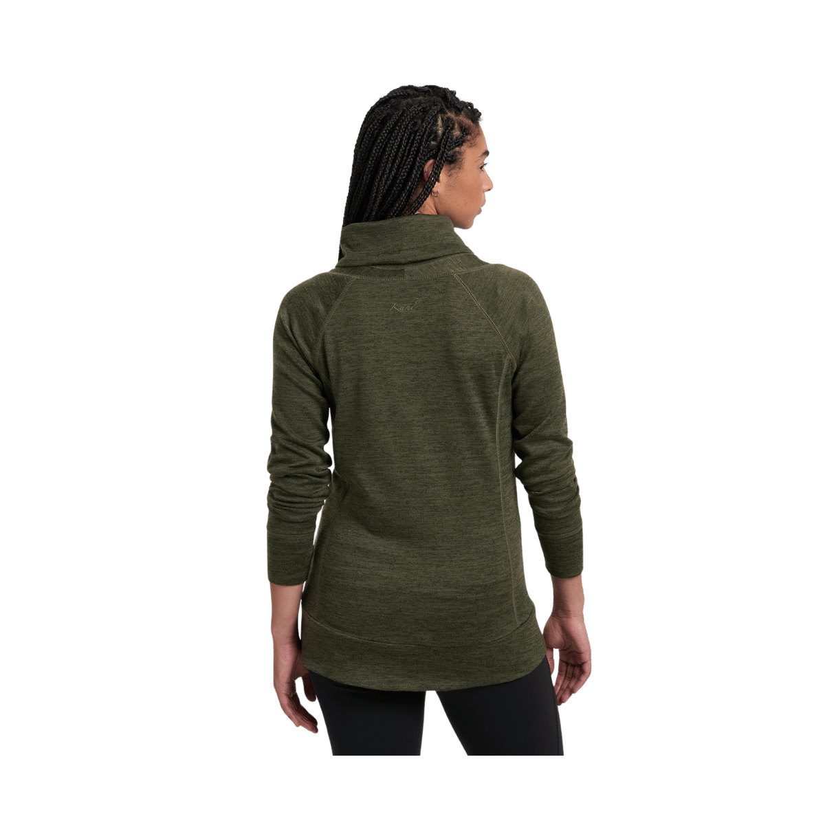 KUHL WOMEN'S LEA PULLOVER - DARK MOSS - BACK VIEW