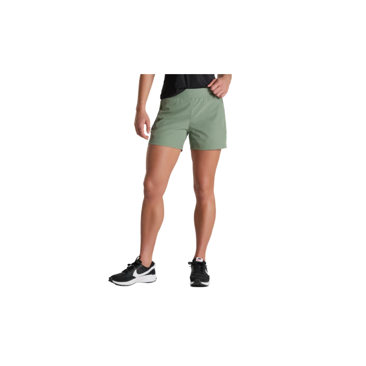 KUHL WOMENS FREEFLEX SHORT 4" SLATE GREEN