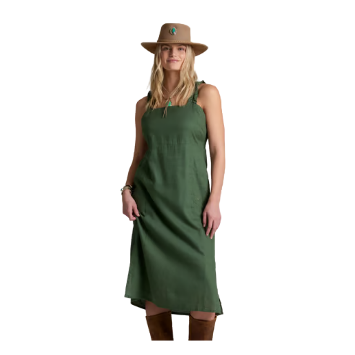 KUHL WOMENS LUISA DRESS SMOKED PINE