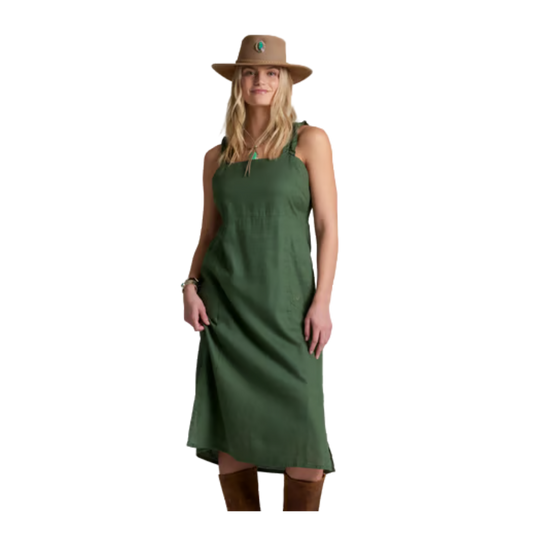 KUHL WOMENS LUISA DRESS SMOKED PINE