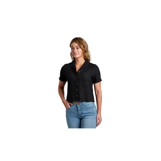 KUHL WOMENS LUISA SHORT SLEEVE BLACK