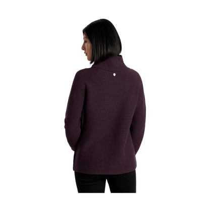 KUHL WOMEN'S SOLACE SWEATER - AUBERGE - BACK VIEW