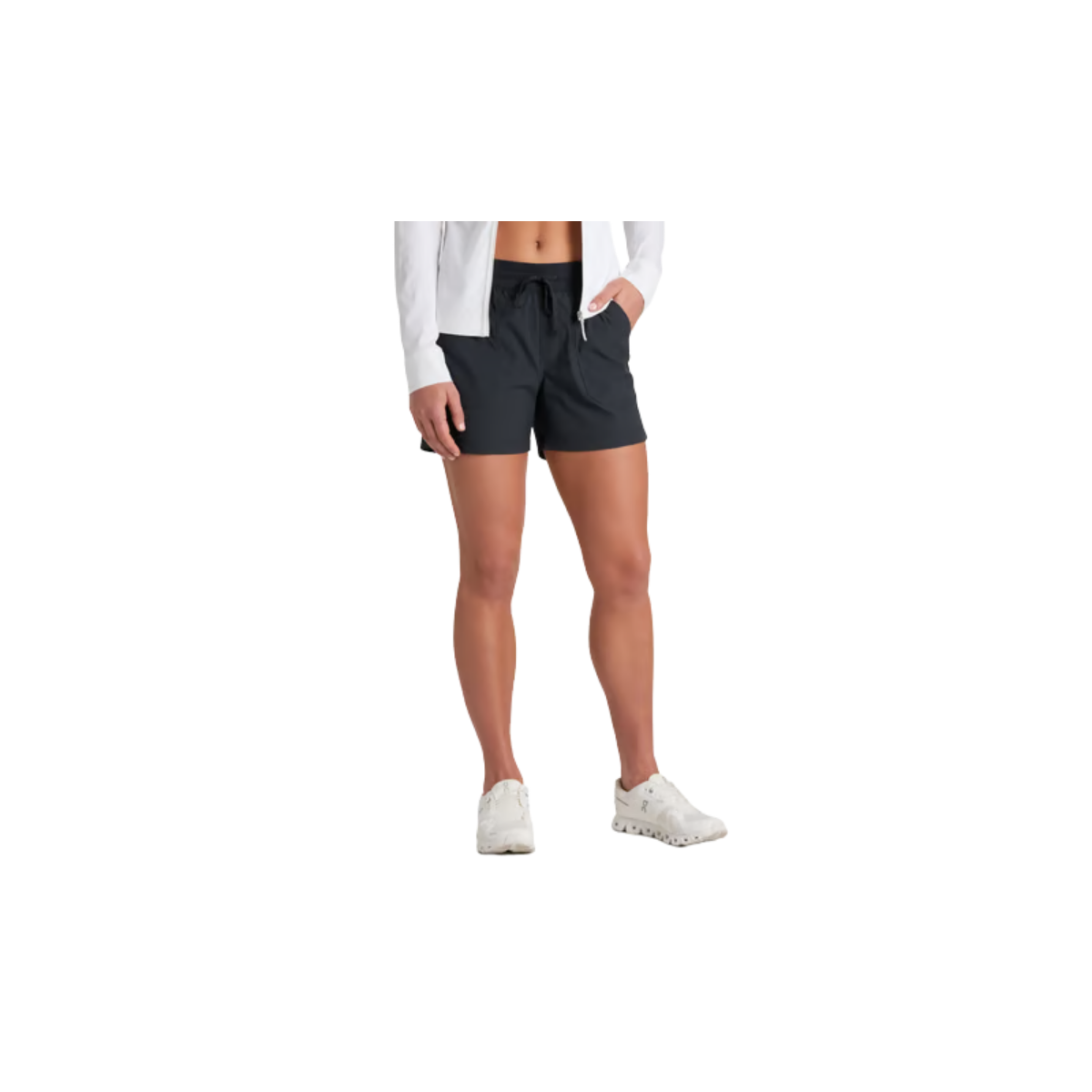 KUHL WOMENS TREKR PULL ON SHORT 4" BLACK