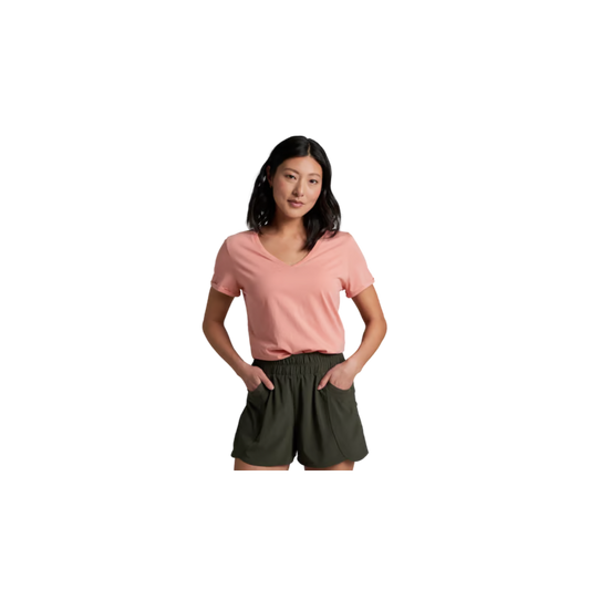 KUHL WOMENS VEGA TEE CORAL ROSE