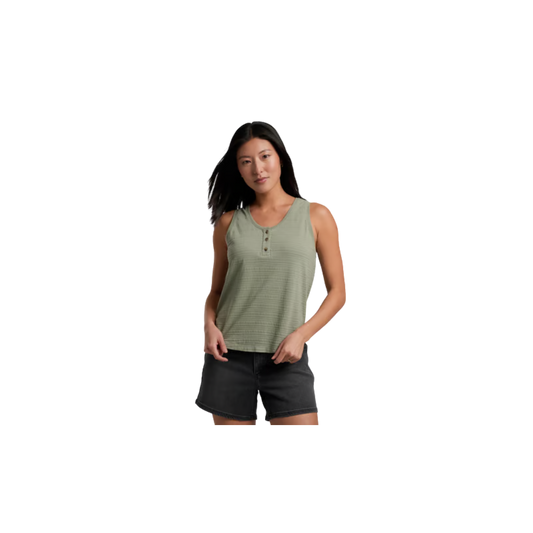 KUHL WOMENS WILLA HENLEY TANK SLATE GREEN