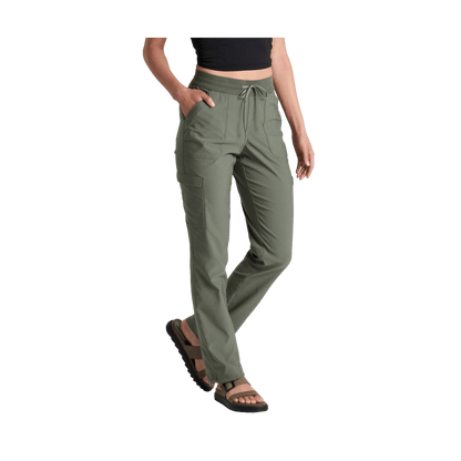 KUHL WOMEN'S TREKR STRAIGHT LEG PANT - OLIVE - FRONT VIEW
