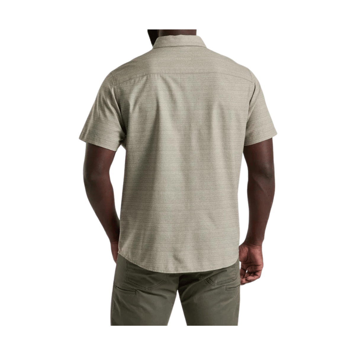 KUHL BREEZE SHORT SLEEVE SHIRT - SAND - BACK VIEW