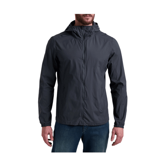 KUHL MEN'S DRIFTR FULL ZIP SHIRT - ONYX - FRONT VIEW