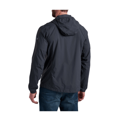 KUHL MEN'S DRIFTR FULL ZIP SHIRT - ONYX - BACK VIEW