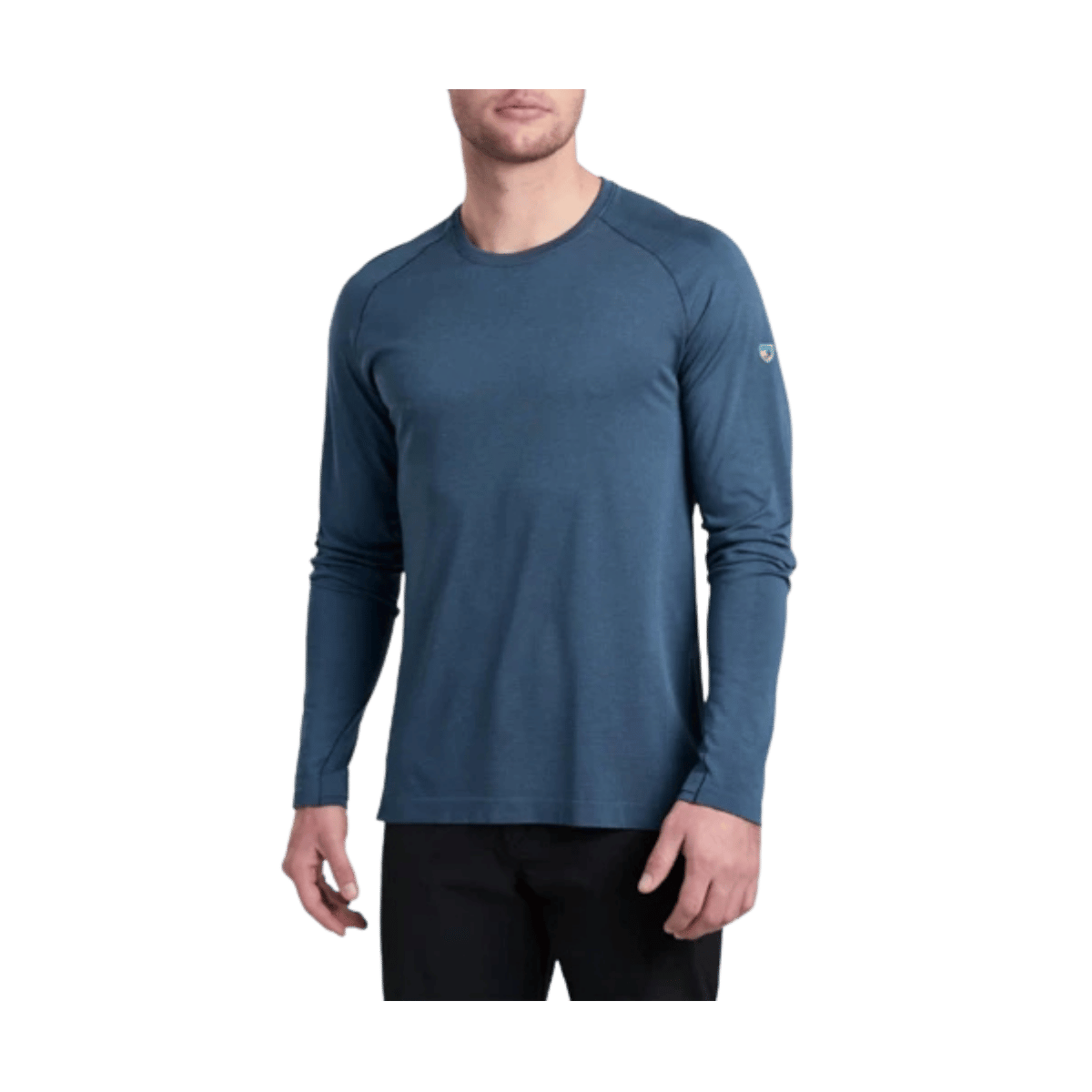 KUHL MEN'S ECLIPSER CREW LONG SLEEVE - PIRATE BLUE - FRONT VIEW