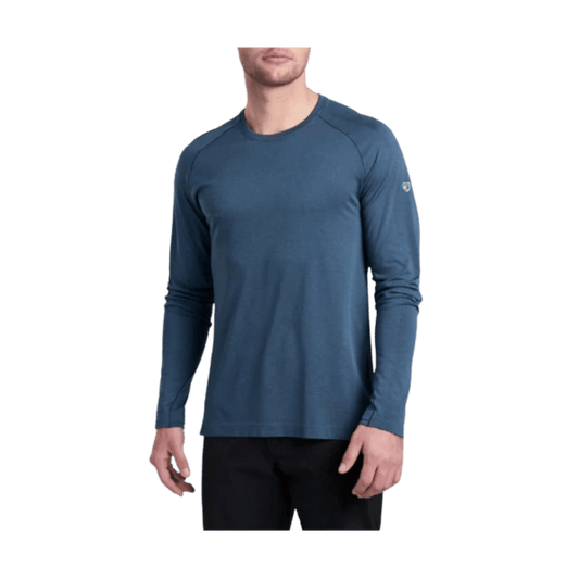 KUHL MEN'S ECLIPSER CREW LONG SLEEVE - PIRATE BLUE - FRONT VIEW