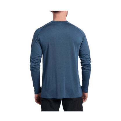 KUHL MEN'S ECLIPSER CREW LONG SLEEVE - PIRATE BLUE - BACK VIEW