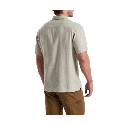 KUHL MEN'S GETAWAY SHORT SLEEVE SHIRT - NATURAL - BBACK VIEW