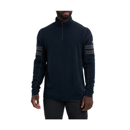 KUHL MEN'S LIGHT KUHL TEAM 1/4 ZIP LONG SLEEVE - MUTINY BLUE - FRONT VIEW
