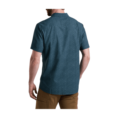 KUHL MEN'S PERSUADR SHORT SLEEVE SHIRT - MIDNIGHT - BACK VIEW