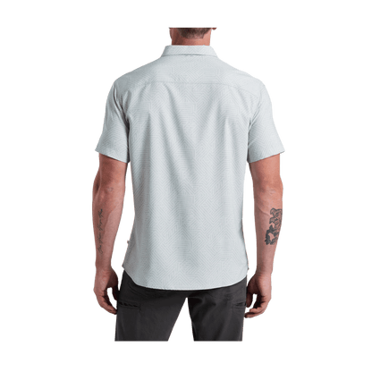 KUHL MEN'S PERSUADR SHORT SLEEVE SHIRT - NATURAL - BACK VIEW