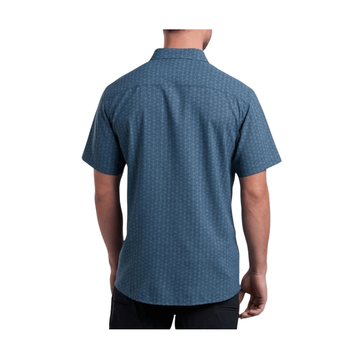 KUHL MEN'S PERSUADR SHORT SLEEVE SHIRT - MYSTIC HARBOR - BACK VIEW