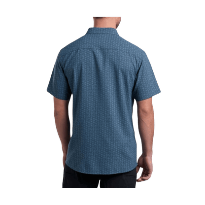 KUHL MEN'S PERSUADR SHORT SLEEVE SHIRT - MYSTIC HARBOR - BACK VIEW