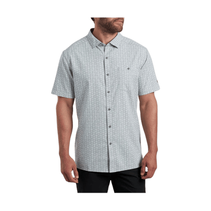 KUHL MEN'S PERSUADR SHORT SLEEVE SHIRT - SEA SALT - FRONT VIEW