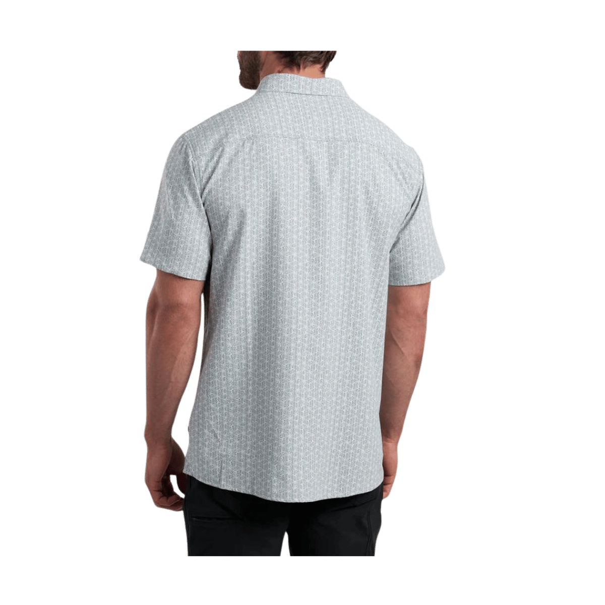 KUHL MEN'S PERSUADR SHORT SLEEVE SHIRT - SEA SALT - BACK VIEW