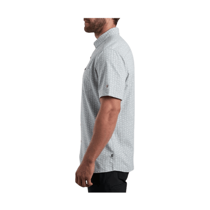 KUHL MEN'S PERSUADR SHORT SLEEVE SHIRT - SEA SALT - SIDE VIEW