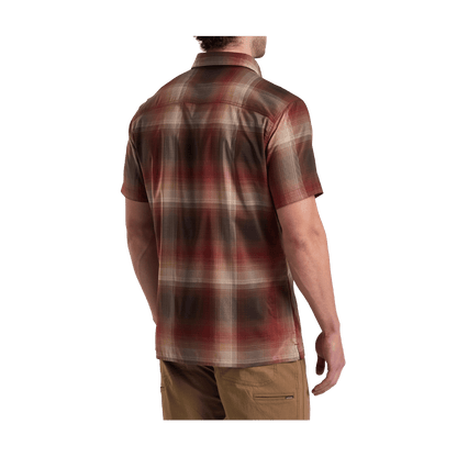 KUHL MEN'S RESPONSE SHORT SLEEVE SHIRT - RED CLAY - BACK VIEW