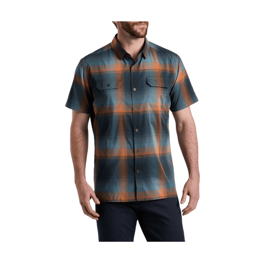 KUHL MEN'S RESPONSE SHORT SLEEVE SHIRT - REFLECTING LAKE - FRONT VIEW