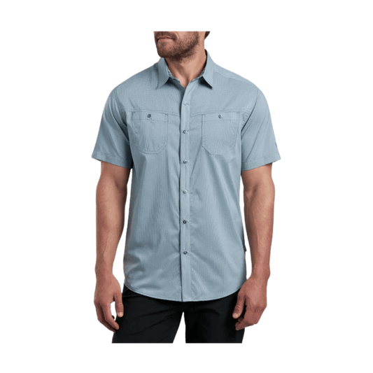 KUHL MEN'S STEALTH SHORT SLEEVE SHIRT - BLUE MIST