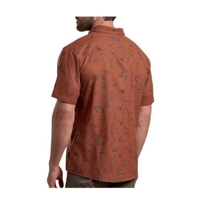 KUHL MEN'S THRIVE SHORT SLEEVE SHIRT - RED CANYON - BACK VIEW