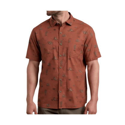 KUHL MEN'S THRIVE SHORT SLEEVE SHIRT - RED CANYON - FRONT VIEW