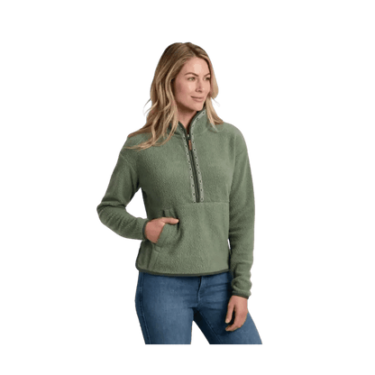 KUHL WOMEN'S HYGGE FLEECE 1/2 ZIP - SOFT PINE - FRONT VIEW