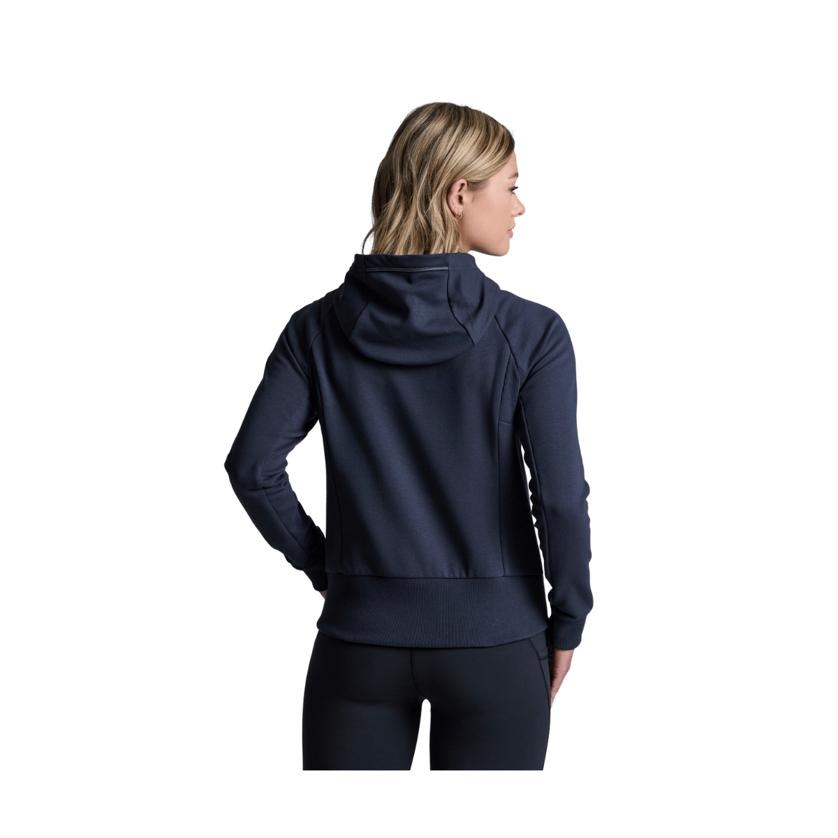 KUHL WOMEN'S KARISMA FULL ZIP HOODY - BLACK - BACK VIEW