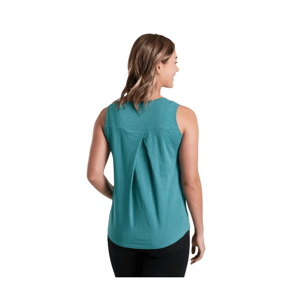 KUHL WOMEN'S SHAY TANK - AQUA - BACK VIEW