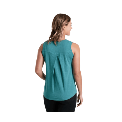 KUHL WOMEN'S SHAY TANK - AQUA - BACK VIEW