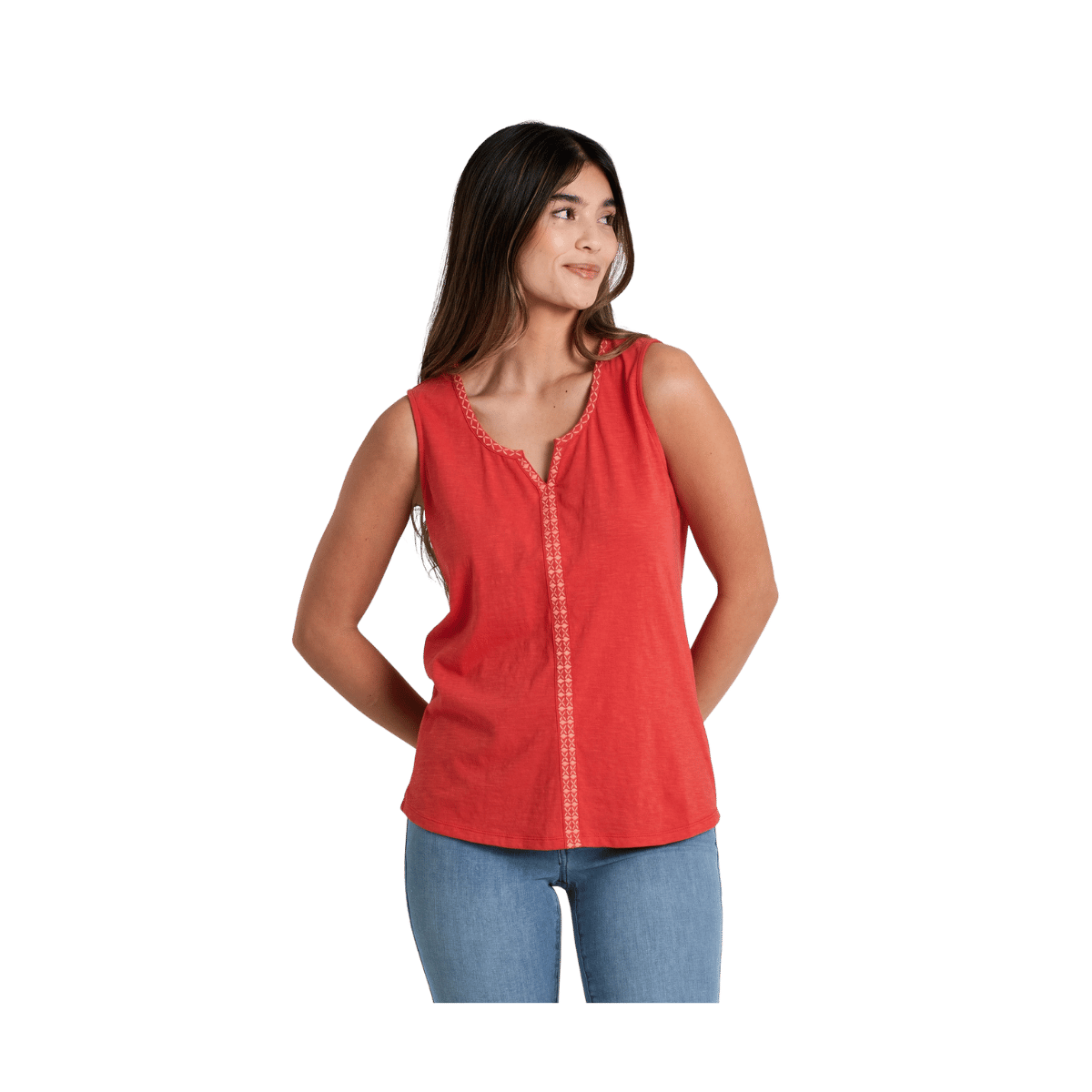 KUHL WOMEN'S SHAY TANK TOPS - SUNSET - FRONT VIEW
