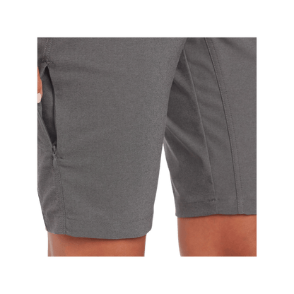 KUHL WOMEN'S TREKR PULL ON CARGO SHORT 11" - CHARCOAL - POCKET VIEW
