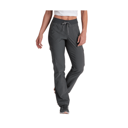 KUHL WOMEN'S TREKR STRAIGHT LEG PANT - CHARCOAL - FRONT VIEW