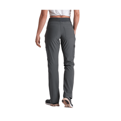 KUHL WOMEN'S TREKR STRAIGHT LEG PANT - CHARCOAL - BACK VIEW