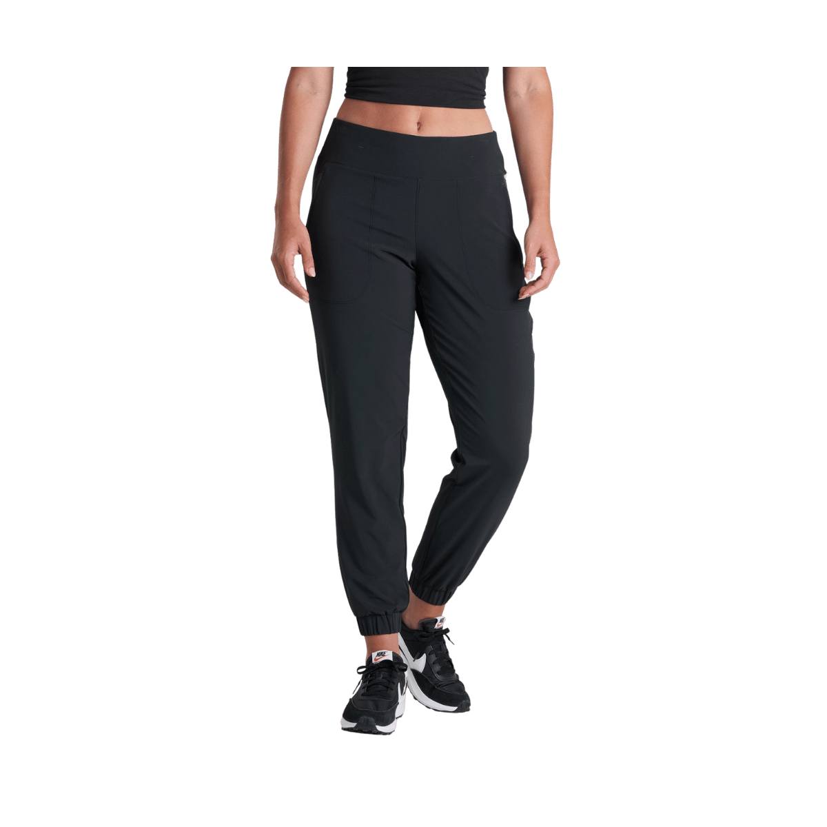KUHL WOMEN'S VANTAGE LINED PANTS - BLACK - FRONT VIEW