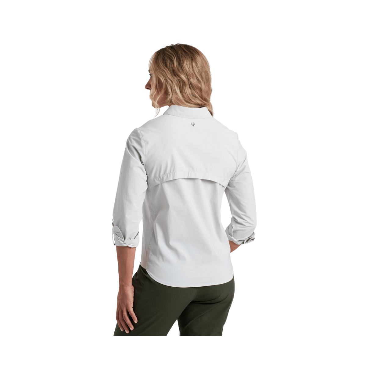 KUHL WOMEN'S WANDER LONG SLEEVE SHIRT - MIST - BACK VIEW