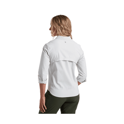 KUHL WOMEN'S WANDER LONG SLEEVE SHIRT - MIST - BACK VIEW