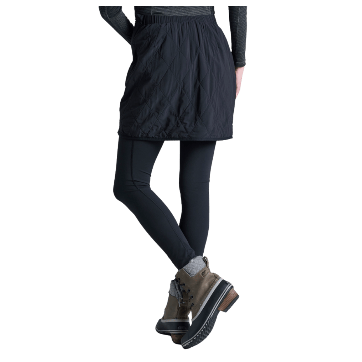 KUHL WOMEN'S AEROLIGHT SKIRT - RAVEN - BACK VIEW WW