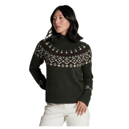 KUHL WOMEN'S ALPINA SWEATER MERINO WOOL - VINE - FRONT VIEW