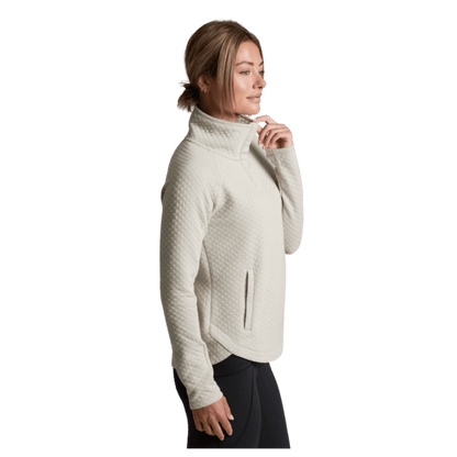KUHL ARGENTA™ WOMEN'S  PULLOVER QUILTED MERINO WOOL - MOONLIGHT - SIDE VIEW